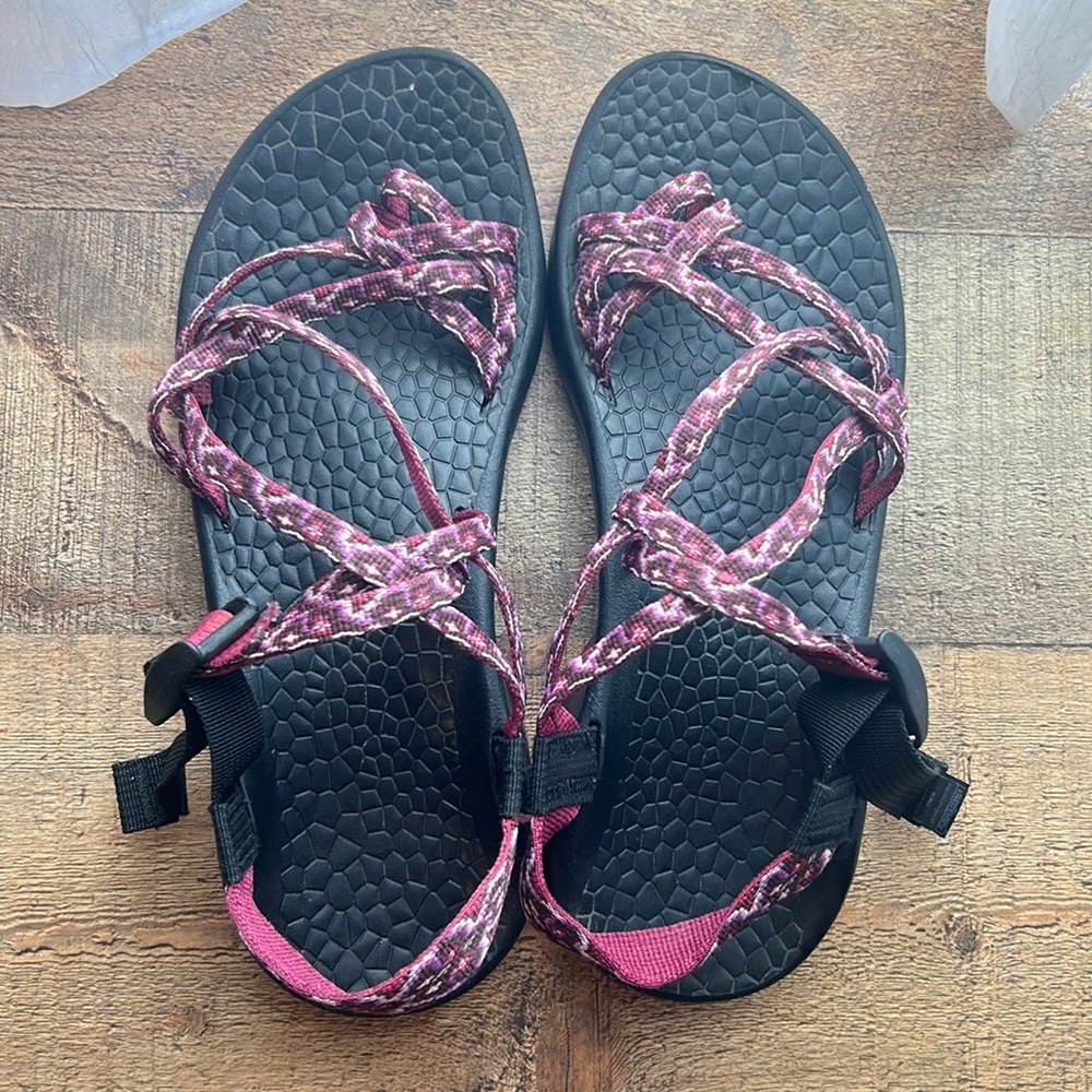 Chaco Women's Sandals - Black and Pink